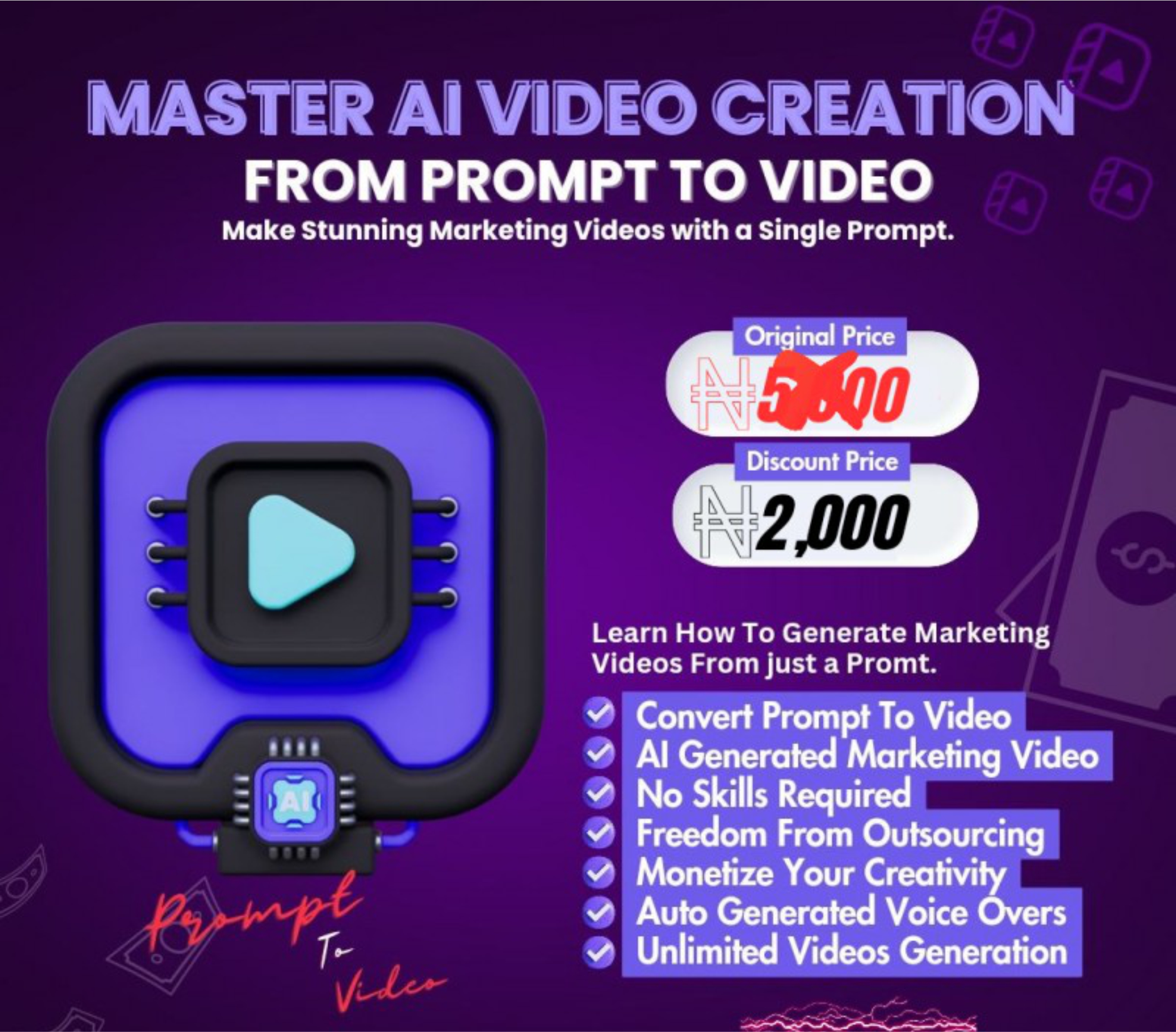 MASTER AI VIDEO CREATION FROM PROMPT TO VIDEO