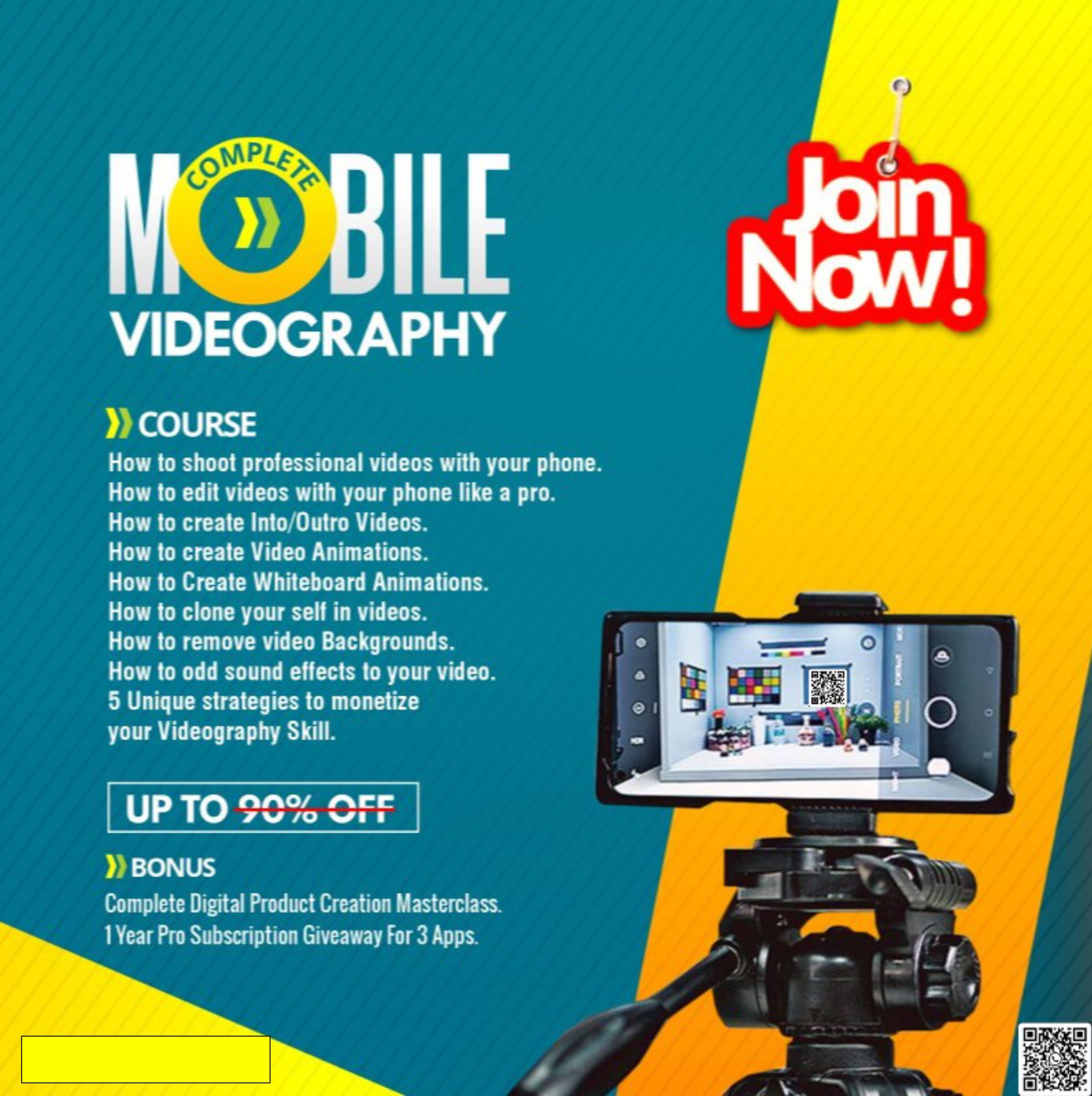 COMPLETE MOBILE VIDEOGRAPHY COURSE