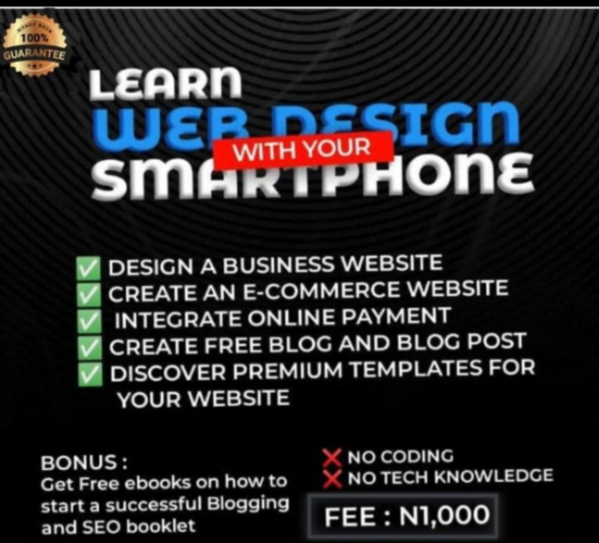 LEARN WEB DESIGN WITH YOUR SMARTPHONE